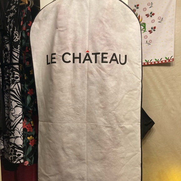 Le Chateau Red Silk Dress - Picture 2 of 8